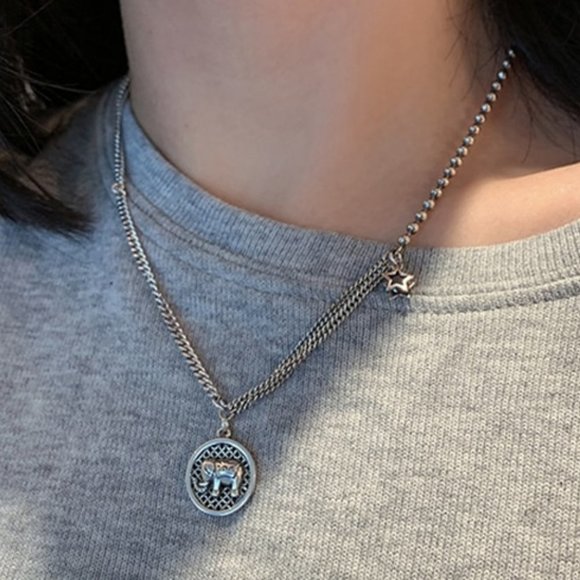 Jewelry - *NEW 925 Sterling Silver Vintage Elephant Necklace